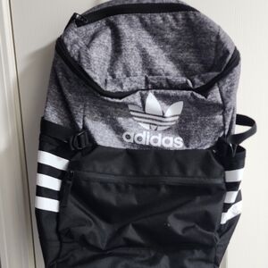 Adidas Black and Heather Gray Backpack